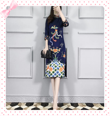 Hand Embroidery Cheongsam