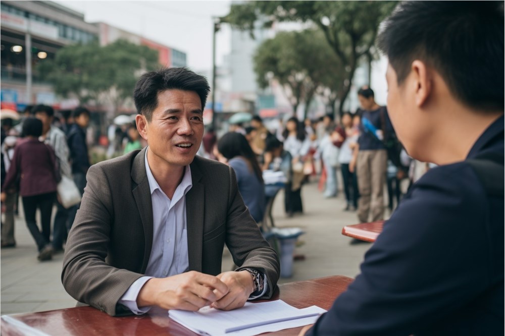 中年人 求职 招聘会 (3)