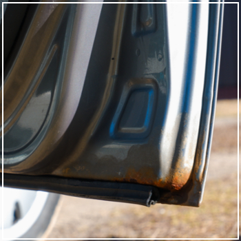 rust on vehicle door