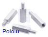 Aluminum standoff for Raspberry Pi