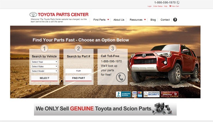 Olathe Toyota Parts Center Launches New Website