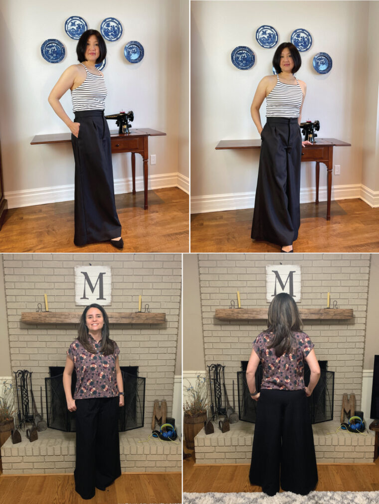 Testing Photos of the New Liesl + Co Cannes Wide-Legged Trousers Sewing Patterns