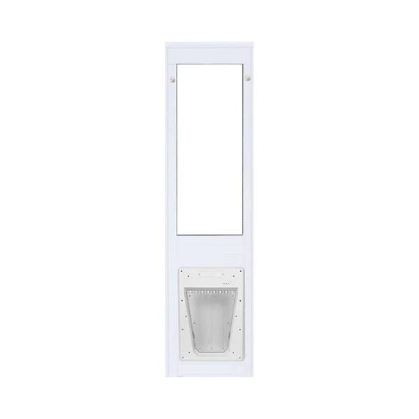 A white automatic dog door with a transparent flap. What are the best automatic dog doors