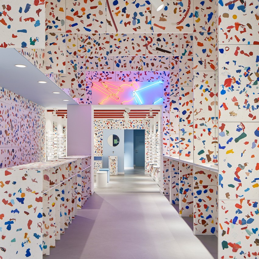 Beautiful Terrazzo Interior Design Made From Recycled Plastic