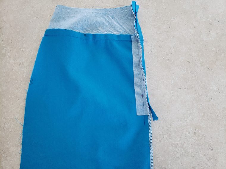 Sew an invisible zipper.