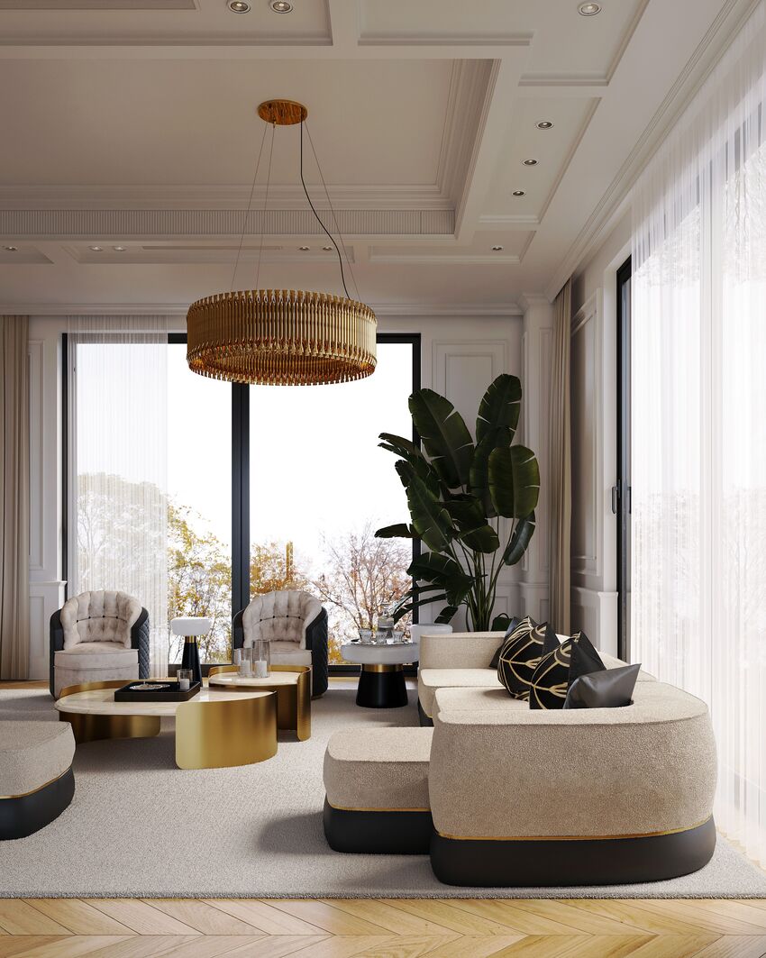 Matheny Round Suspension Lamp