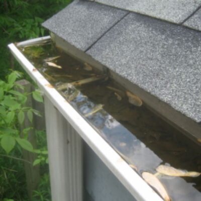 blog image of blocked gutter