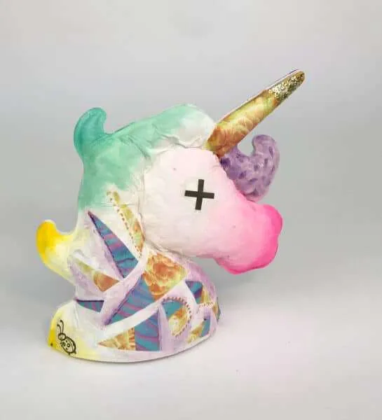 Letterbox sculptures unicorn edition cross eye