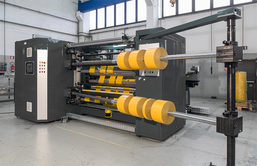 G&A RT800 K an slit multiple widths within the web allowing customers to purchase smaller minimums per size all slit from the same web.
