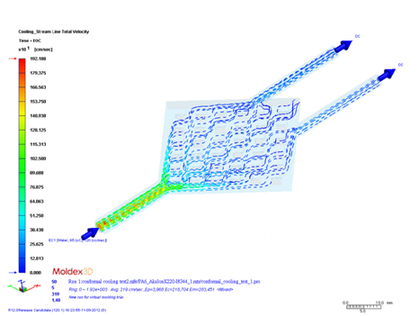 moldex3d streamline result
