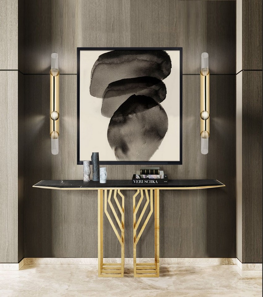 Eye-catching Modern Console Tables For a Statement Entryway