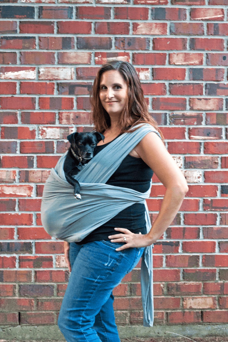 You probably shouldn't hold your baby like I'm holding this stuffed animal. Just sayin'.