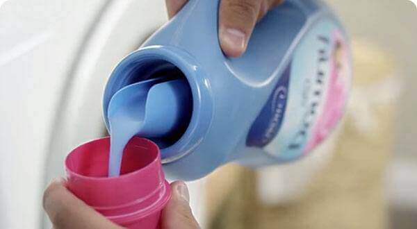 use the mix of fabric softener and water