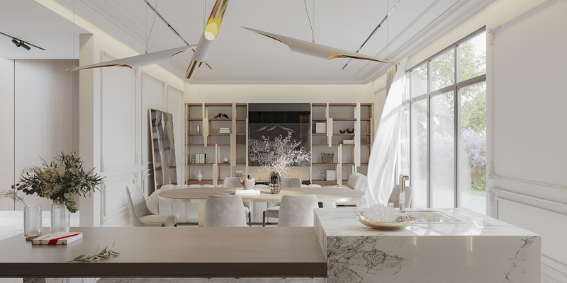 Neo Classic Living Space In Partnership With Hamada Abdou