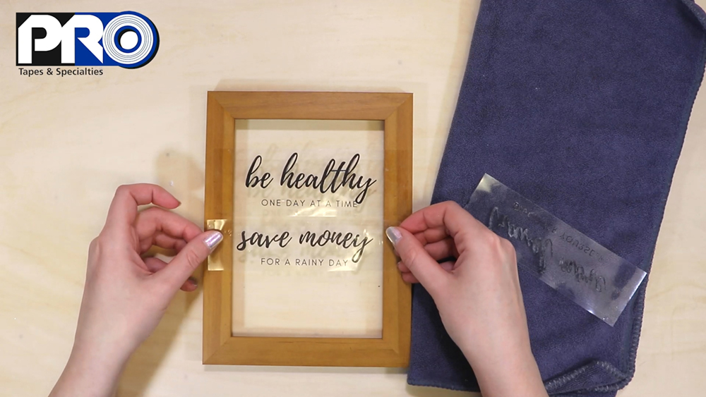 Attach your Pro® JLAR strips to the first picture frame.