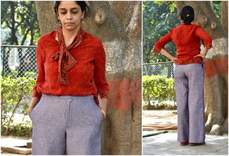 Trouser fitting 101: Asmita sews the Hollywood Trousers.