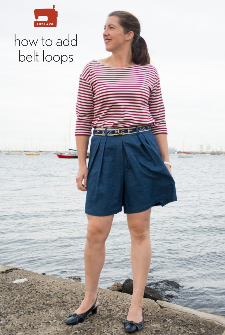 Liesl + Co. SoHo Shorts with added belt loops