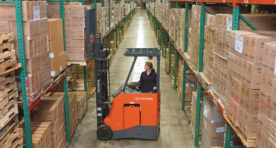 Toyota Stand-Up-Rider Forklift Application