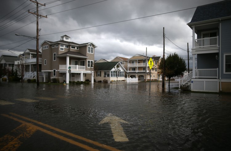 Hurricane Sandy Floods Streets