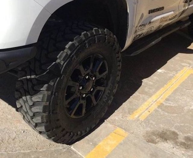 Tundra oversized tires