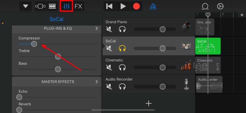 adjust other mixed song settings