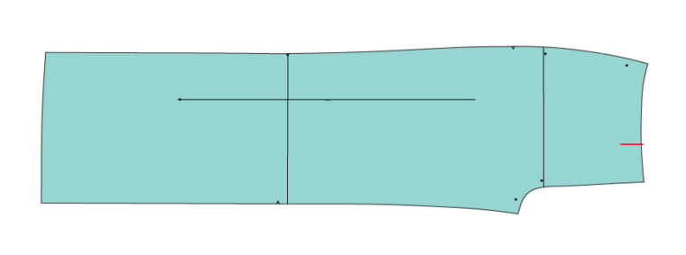 Marking the pleat placement