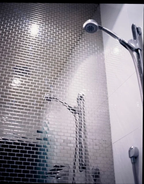 Metal Tiles Bathroom