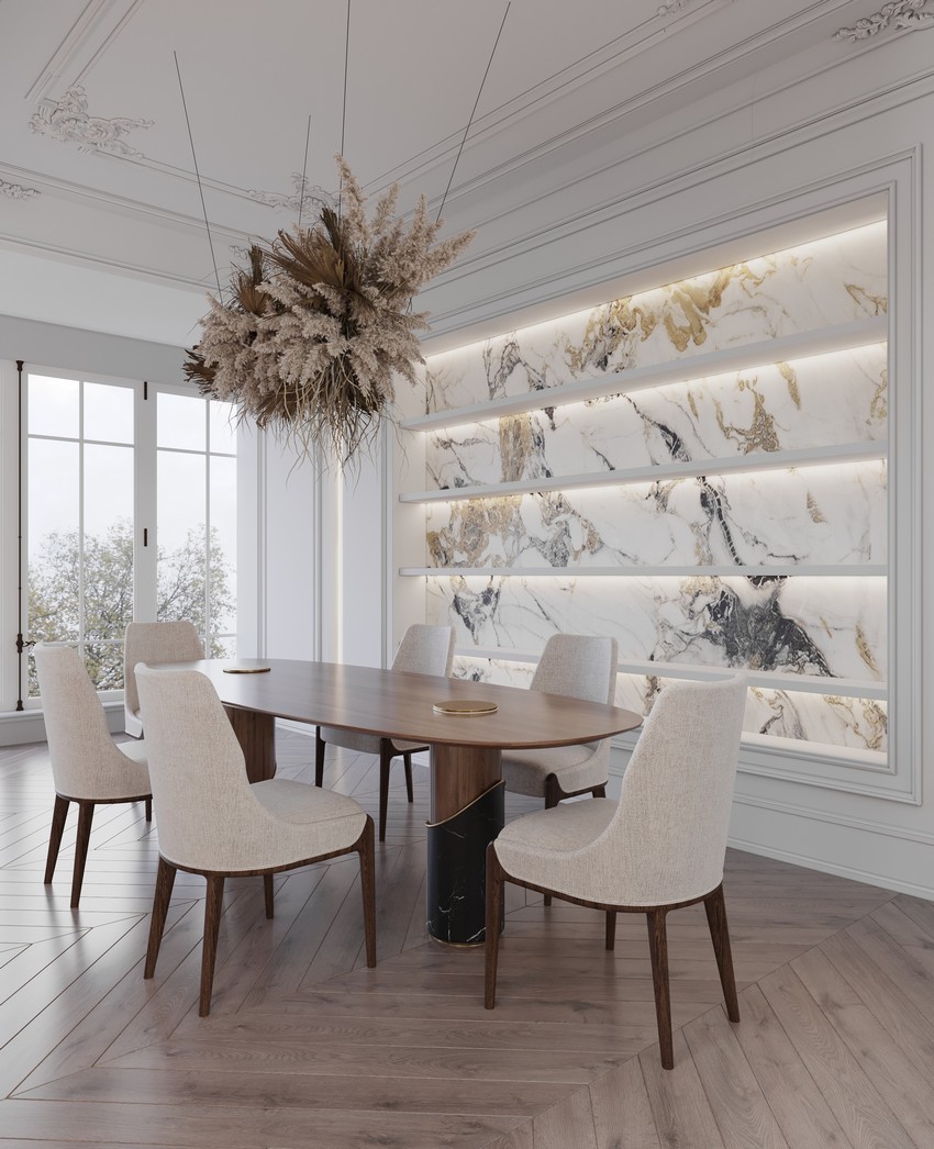 All-white Minimalist And Contemporary Open Space By Marina Dolynna