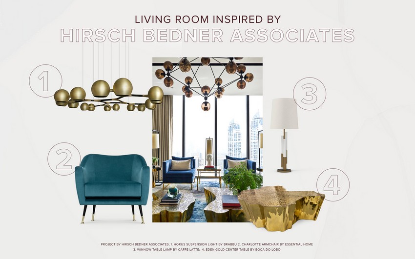 Living Room Design Inspired by Hirsch Bedner Associates