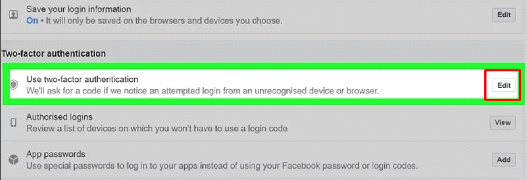 use two-factor authentication