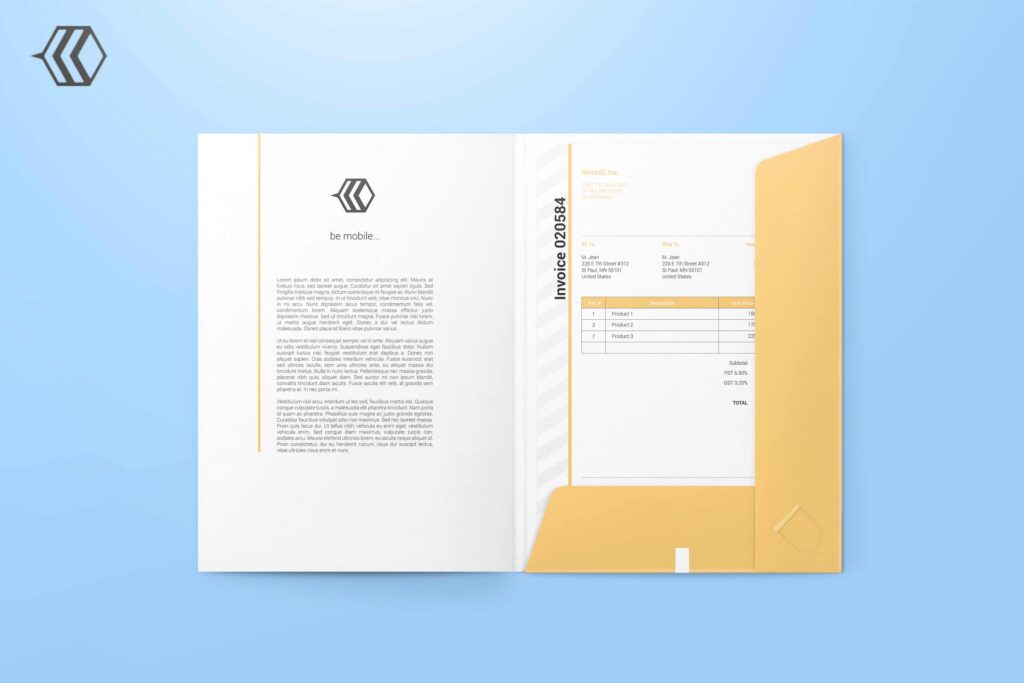 presentation folder printing