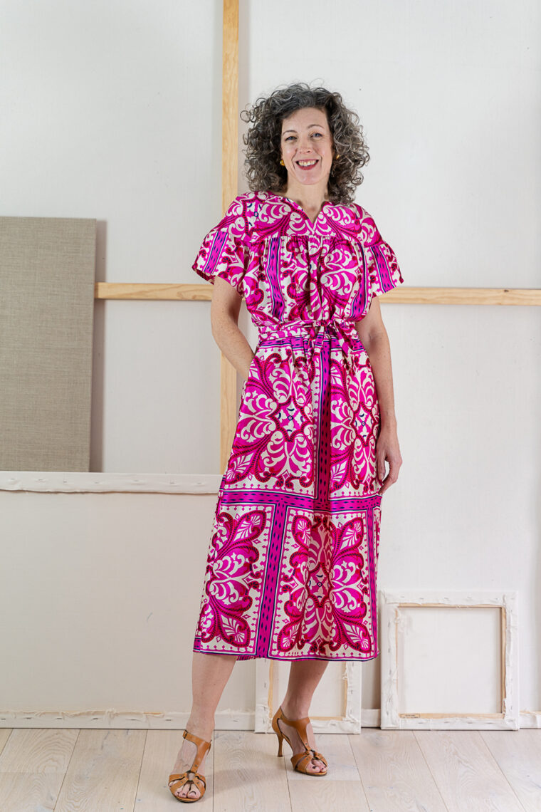 the new Liesl + Co Positano Blouse + Dress sewing pattern