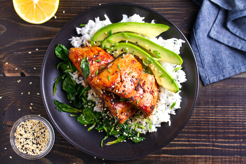 salmon-teriyaki-dish