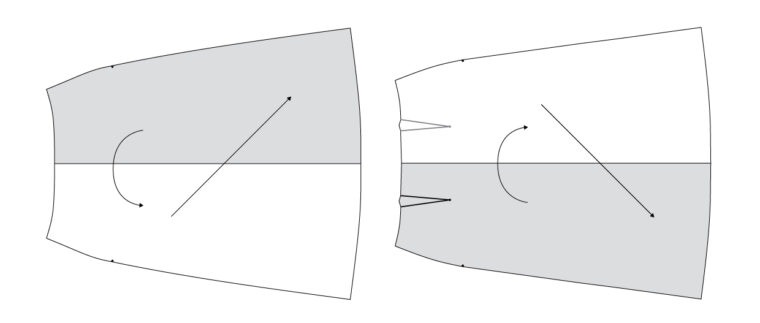 Garibaldi bias slip skirt pattern pieces