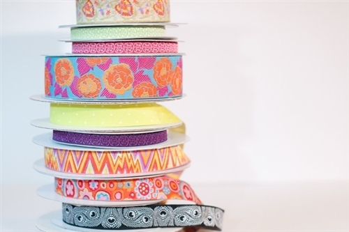 Jacquard ribbons from The Ribbon Jar