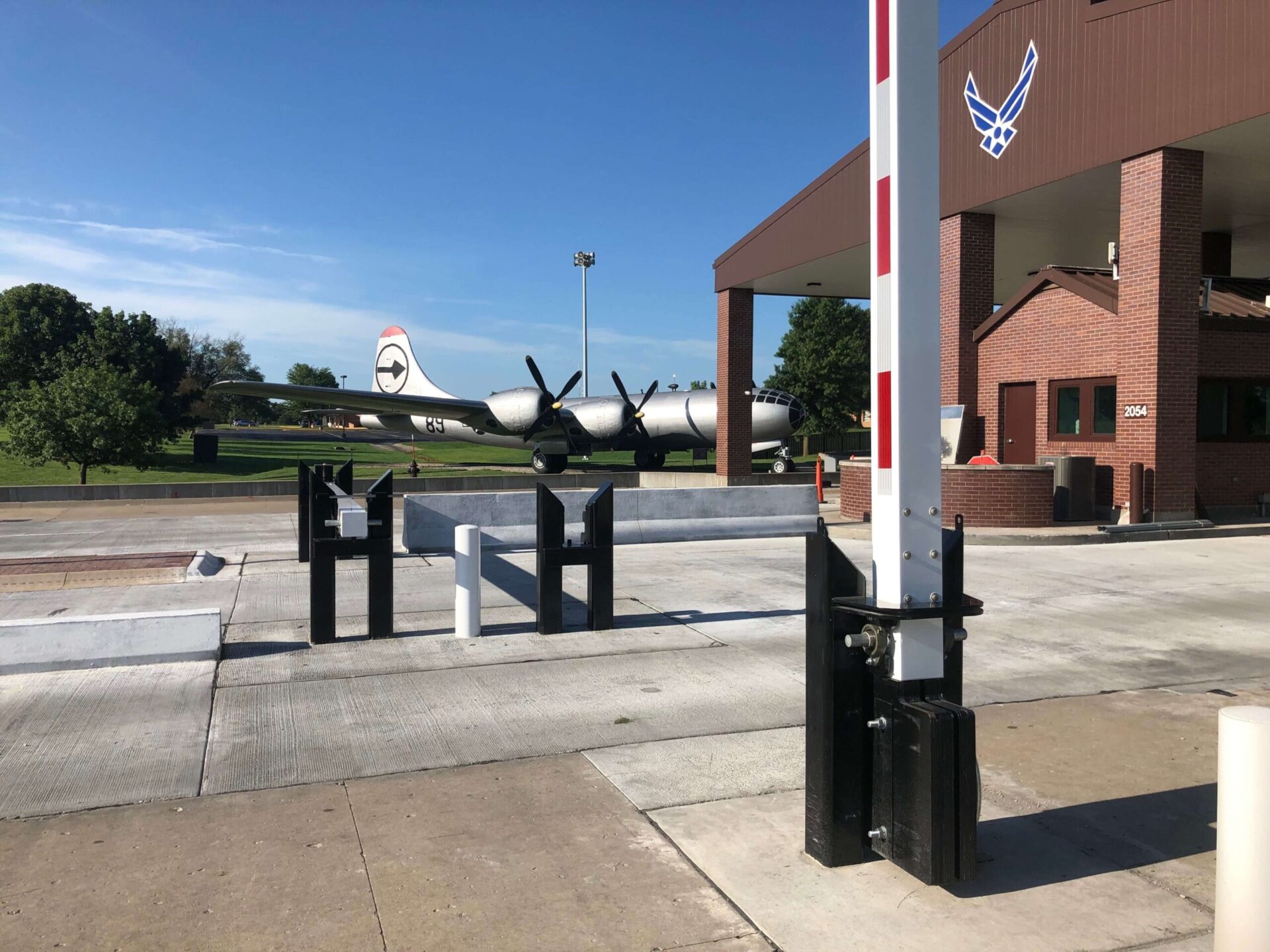 k12 crash rated beam installed at a military airbase