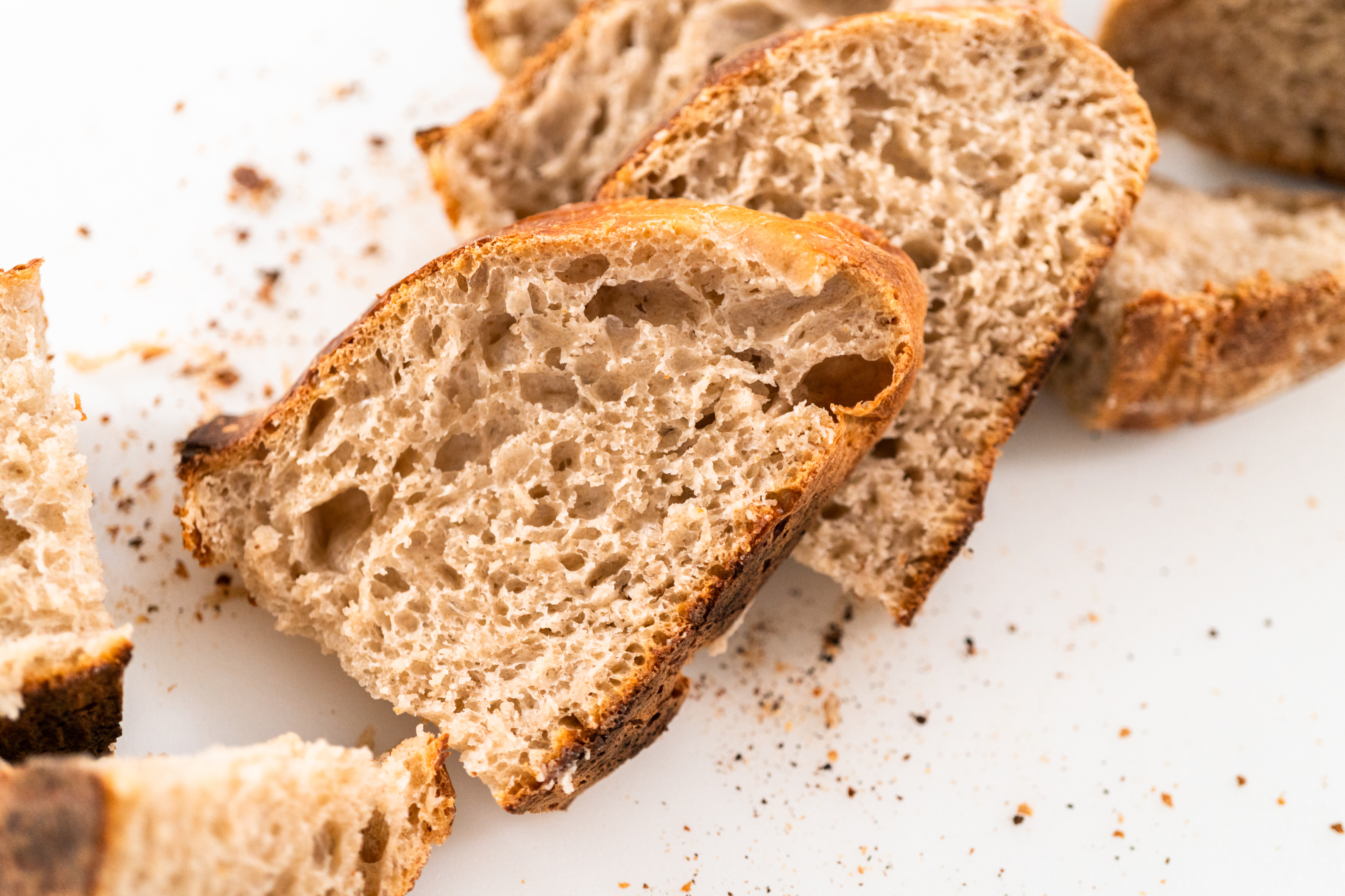 Fresh sliced bread
