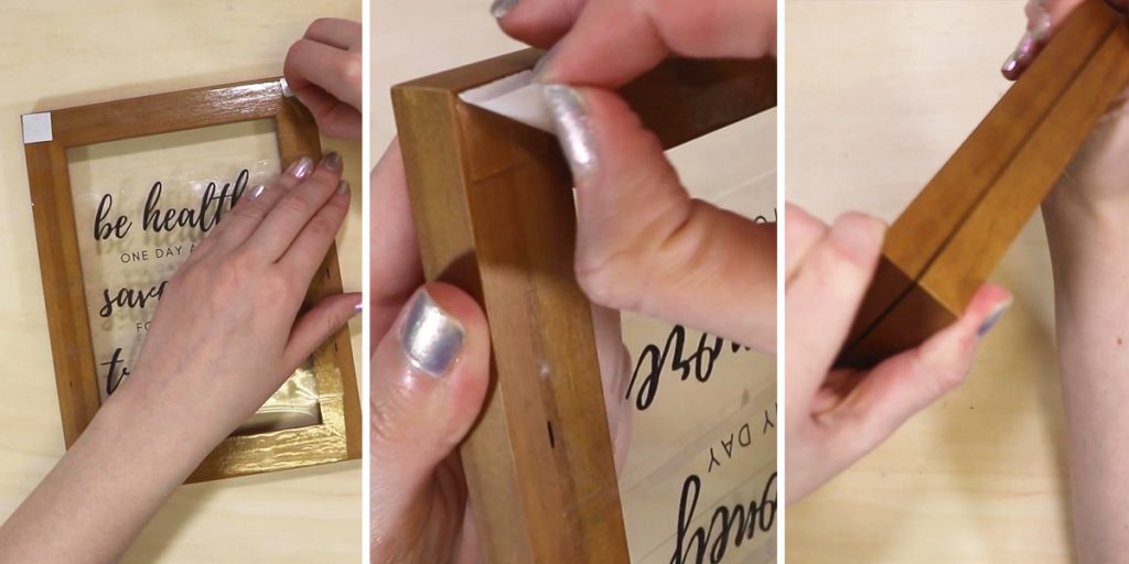 Use UGlu® Dashes to attach your second picture frame on top of your first frame.