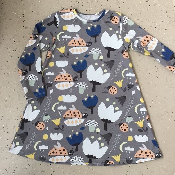 Oliver + S School Bus T-shirt turned into a dress