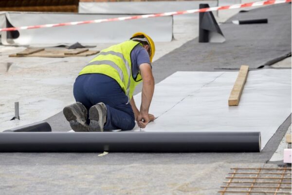 damp proof membrane installation blog image