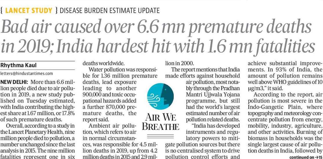 The Cost Of Air Pollution: Itâ€™s Higher Than You Think