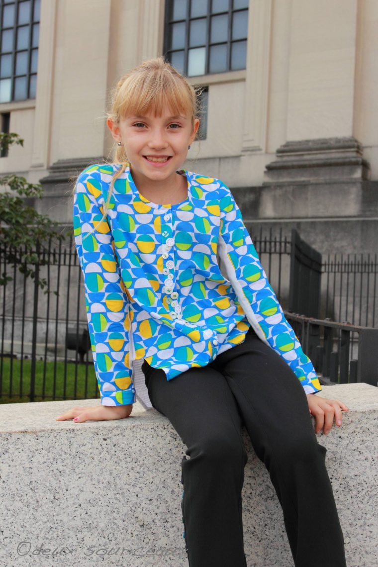 Oliver + S Building Block Dress bodice made into a shirt