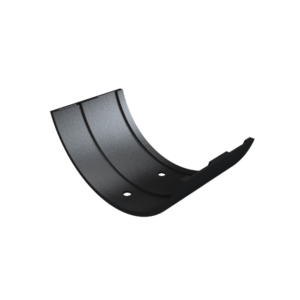 product picture of cast iron plain half round union - black