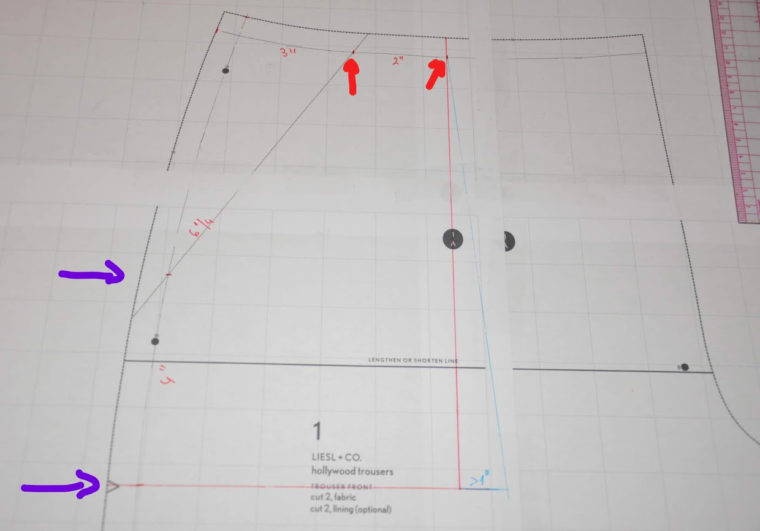 how to draft trouser pockets