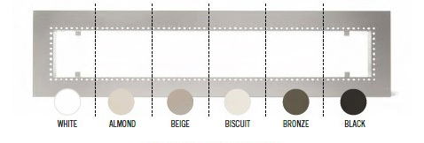 Color Options for Infratech Flush Mount Frames