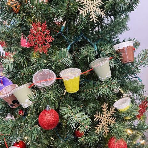 Boba Garland on Tree