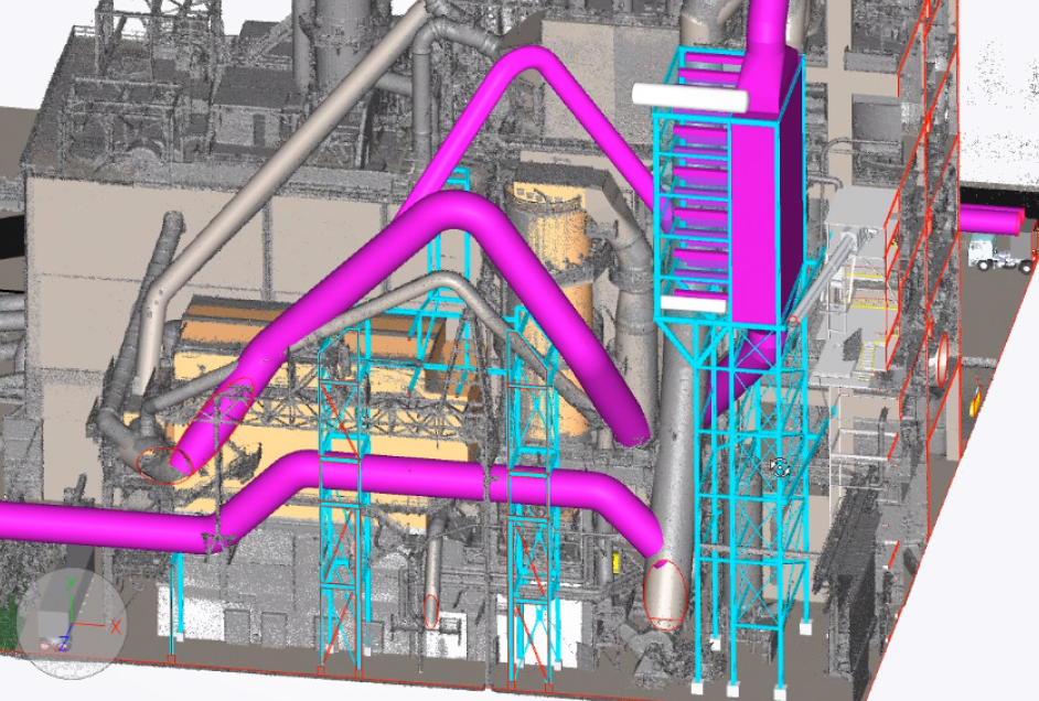 BIM Model with Laser Scan Point Clouds