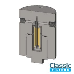 high-pressure-hydrogen-filter-housing- High pressure hydrogen filter housing cross-section drawing
