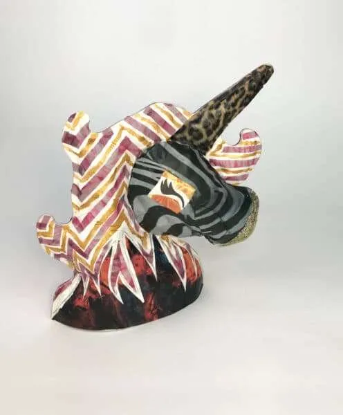 Letterbox sculptures unicorn edition dark stripes
