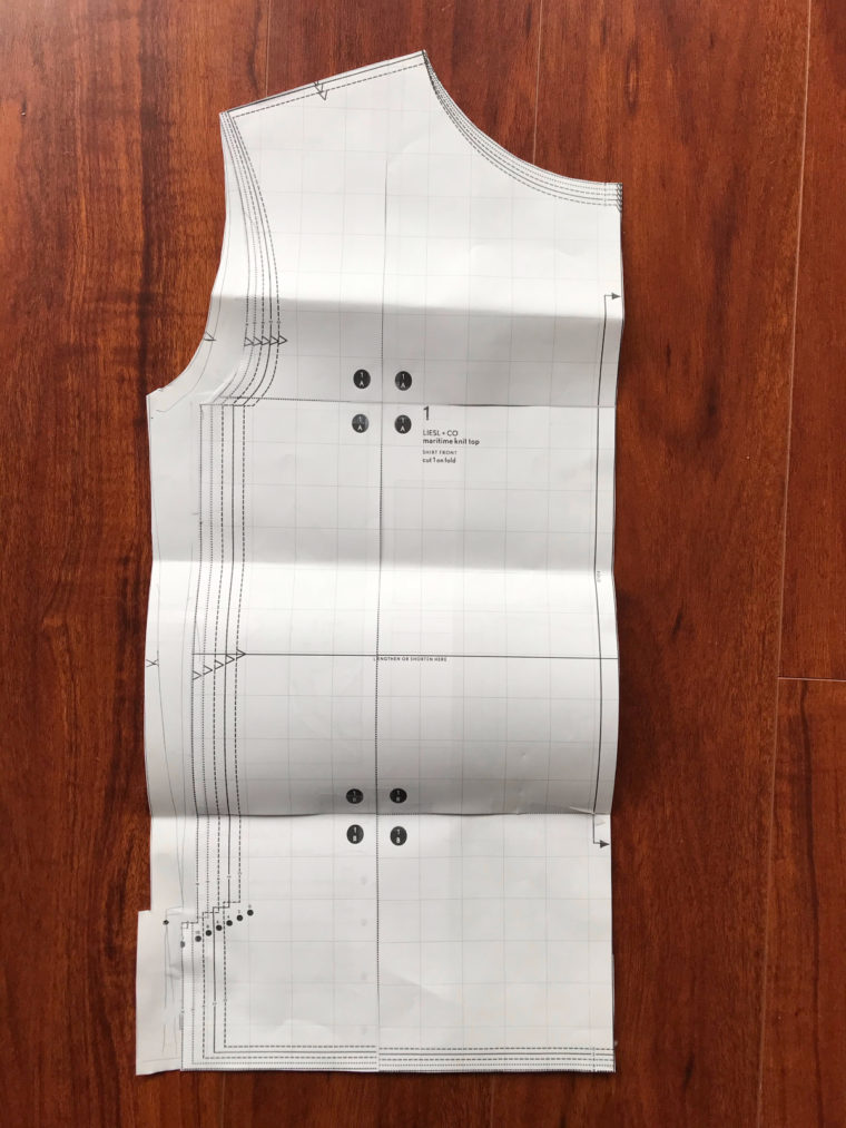 Learn to make a dartless pivot-and-slide full bust adjustment.
